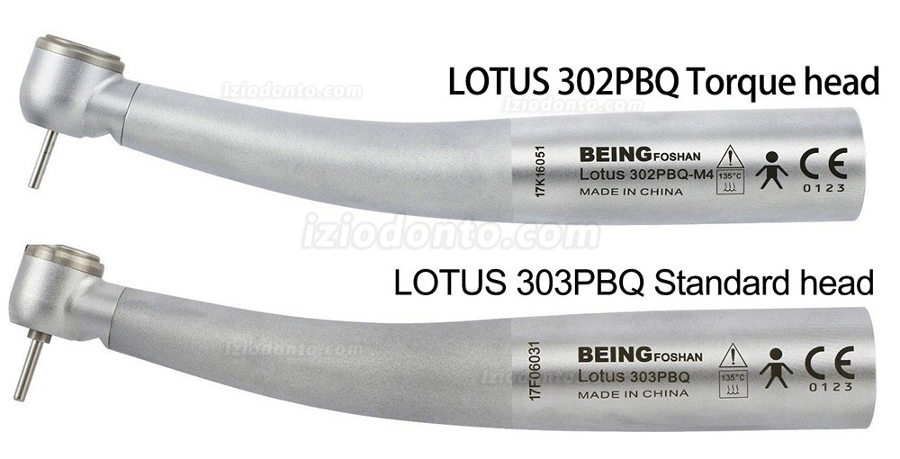 SENDO Lotus 302 / 303PBQ Fibra Óptica Turbina Dentária Compatível com KAVO (Sem acoplamento rápido)